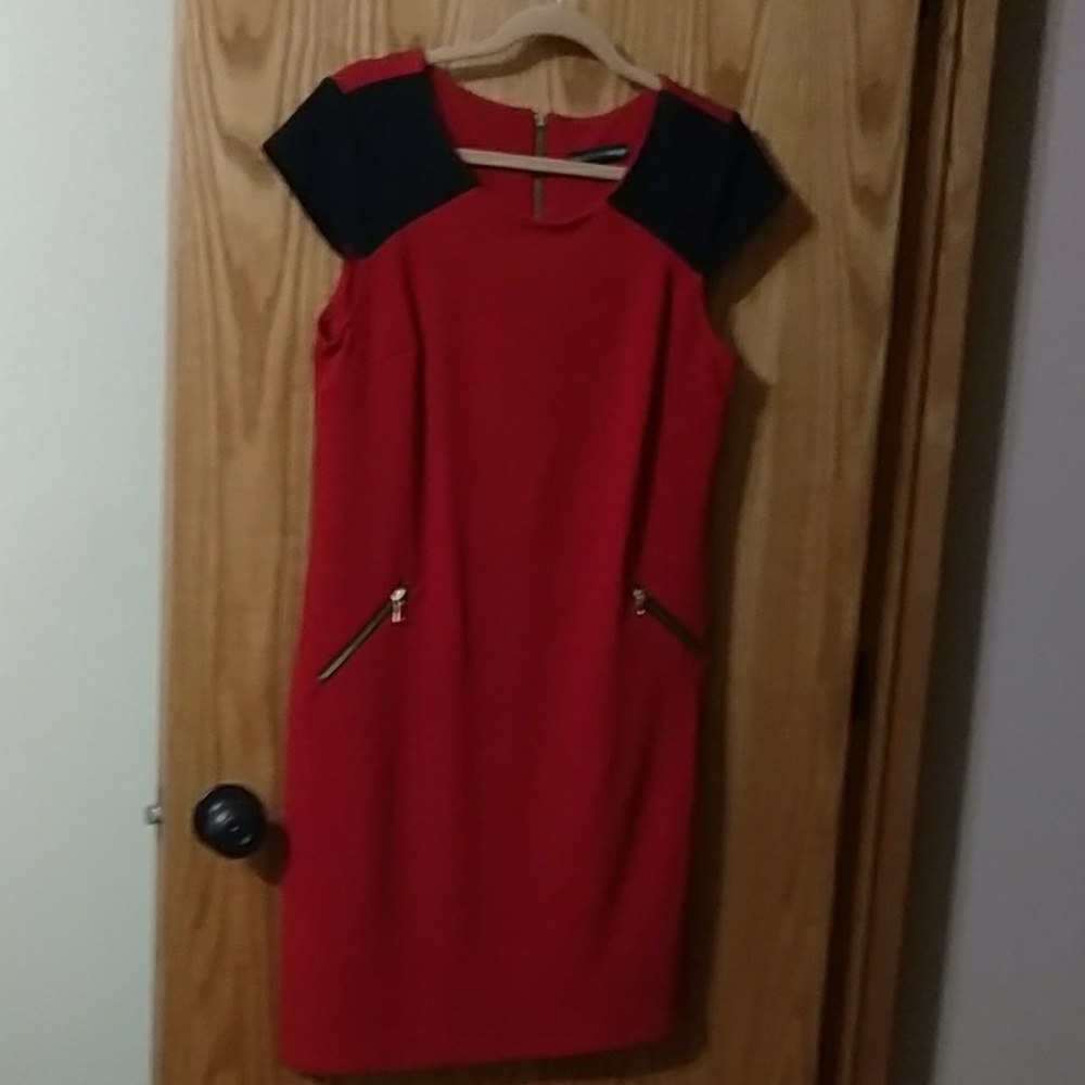 Red sheath dress never worn